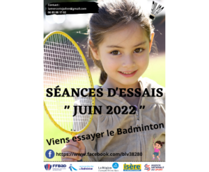 Lire la suite à propos de l’article Séances d’essais « Jeunes » tout le mois de Juin