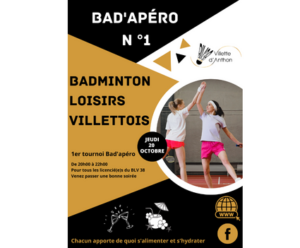 Lire la suite à propos de l’article 1er Bad’Apéro le 20 octobre 2022
